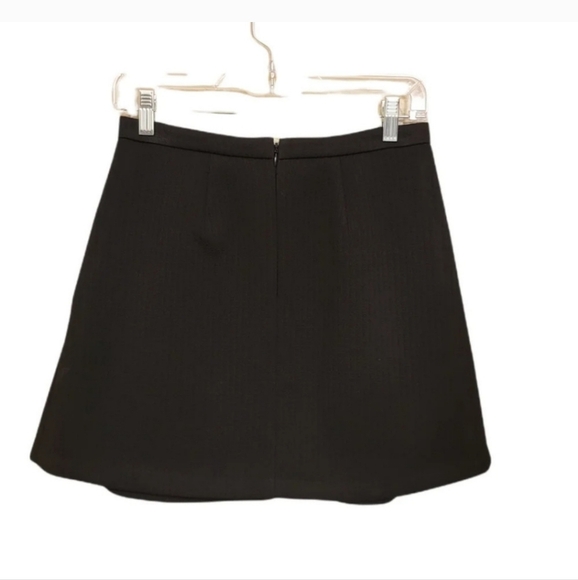 Madewell black Jacquard pleated skirt in pre-owned excellent conditions. Size 0 - Picture 7 of 9